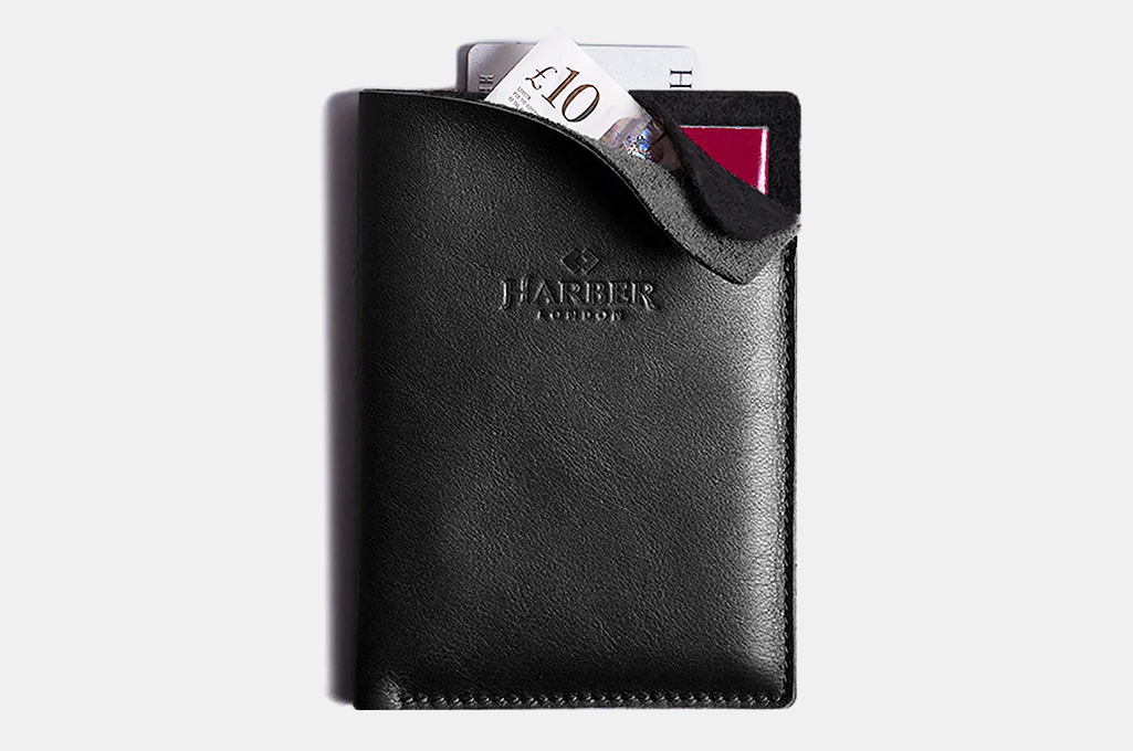 Harber London Super Slim Vertical Passport Wallet